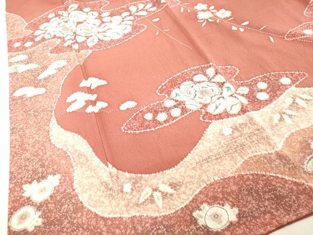 平和屋着物○訪問着 絞り 辻が花 鬼しぼ縮緬 正絹 逸品 未使用 DAAV8815tw