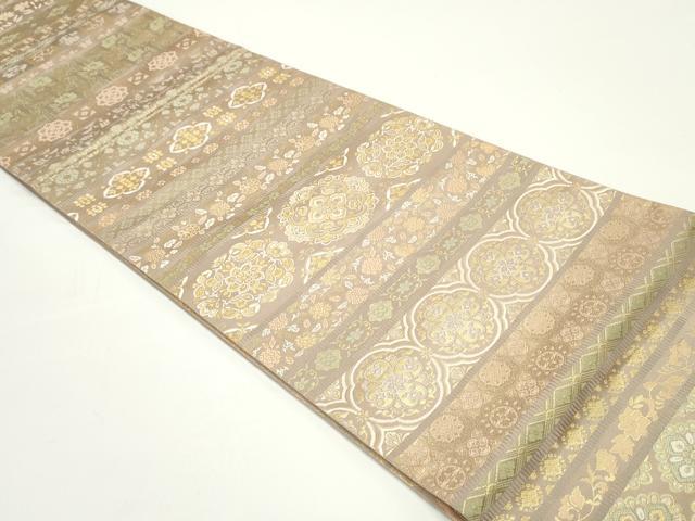 平和屋着物○西陣織 陰山織物謹製 箔屋清兵衛 両面 全通柄