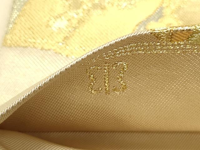 平和屋着物○西陣 川島織物 六通柄 本袋帯 色紙重ね飛鶴