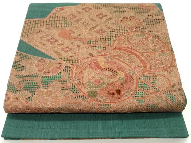 o*3様 単衣 逸品 総刺繍 中国三大刺繍 汕頭刺繍 一つ紋 正絹 T-5741 平和屋着物○中国三大刺繍 スワトウ刺繍 汕頭刺繍 相良刺繍 総刺繍