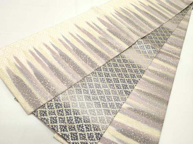 平和屋着物●両面　全通柄袋帯　泥染　星砂　金糸　やまと誂製　正絹　逸品　未使用　DAAV9204ob