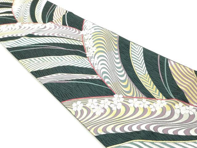 平和屋着物○六通柄袋帯 名物裂 金糸 正絹 逸品 DAAT0283ob