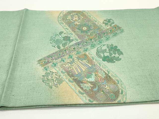 平和屋着物○アンティーク 大正ロマン 中国三大刺繍 相良刺繍 総刺繍