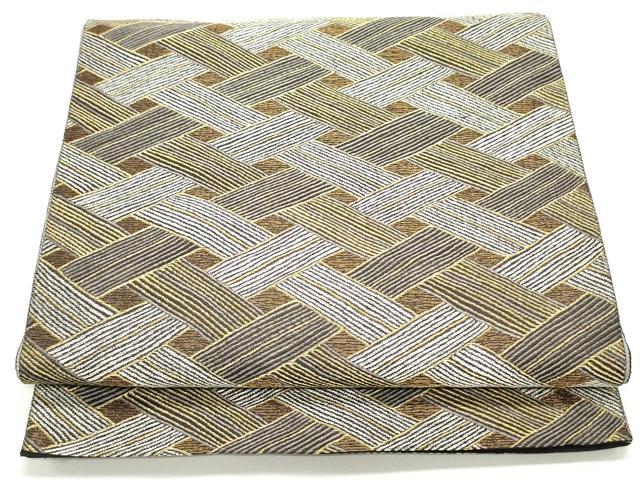 平和屋着物●六通柄袋帯　檜垣文　金糸　正絹　逸品　DAAV9320ob