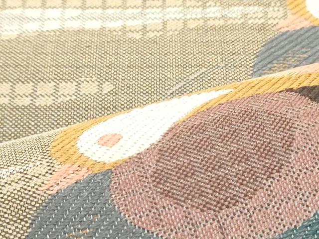 平和屋着物○六通柄袋帯 伊藤若沖 琳派 鴛鴦流水文 正絹