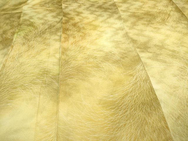 平和屋着物▽上質な小紋　単衣　松葉文　暈し染め　正絹　逸品　DAAV9545sf