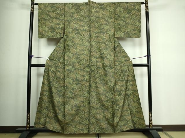 平和屋着物▽上質な紬　単衣　110亀甲　草葉文　正絹　逸品　DAAV9586sf 楽天市場】平和屋着物▽上質な紬 単衣 110亀甲 草葉文 正絹 逸品