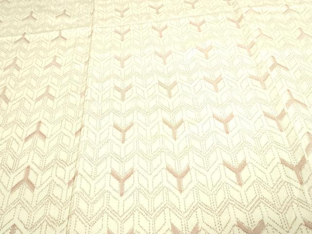 平和屋着物▽上質なお召 単衣 変わり間道 正絹 逸品 DAAV9595sf