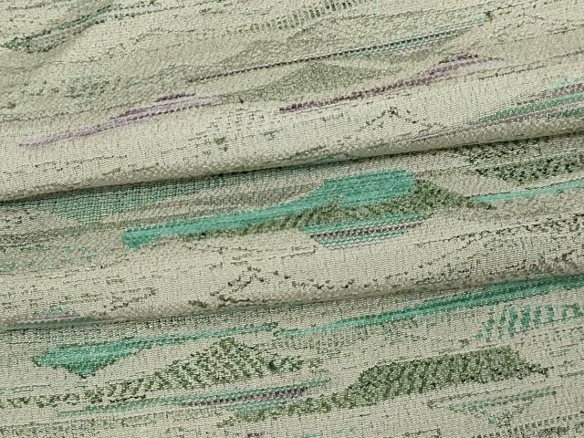 平和屋着物▽上質な小紋　単衣　霞文　正絹　逸品　DAAV9616sf