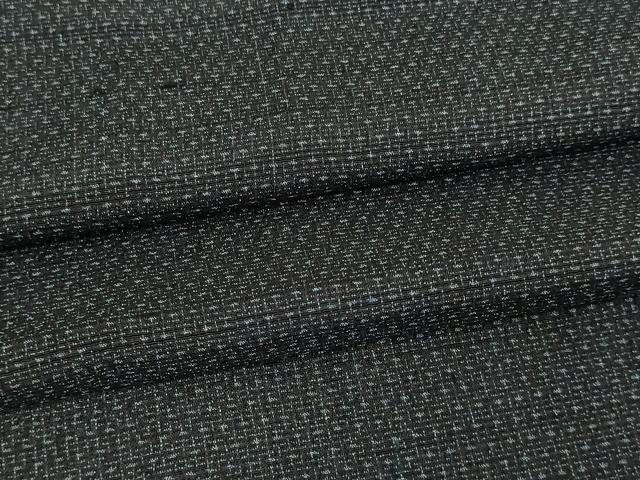 平和屋着物▽男性　本塩沢　単衣　90亀甲　亀甲文　正絹　逸品　DAAV9620sf