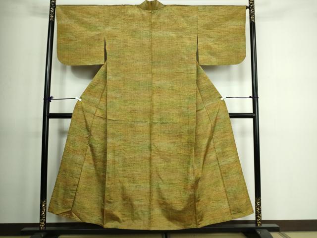 平和屋着物▽上質な紬　単衣　霞文　正絹　逸品　DAAV9637sf 平和屋着物▽上質な紬 単衣 霞文 正絹 逸品 DAAV9637sf