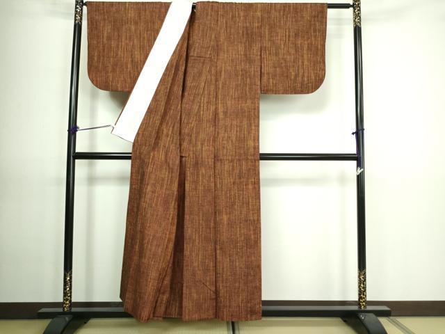 平和屋着物▽上質な紬　単衣　縞　正絹　逸品　DAAV9656sf 平和屋着物▽上質な紬 単衣 縞 正絹 逸品 DAAV9656sfの通販はau PAY