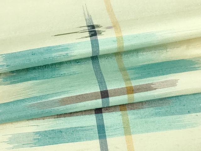 平和屋着物▽上質な紬　単衣　飛鳥文　正絹　逸品　DAAV9662sf