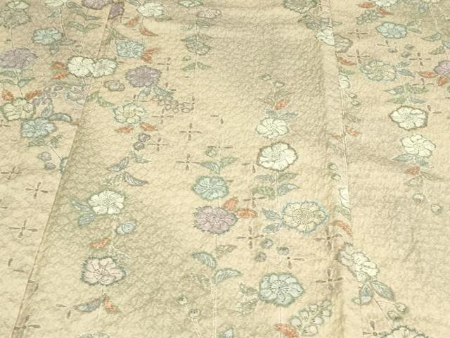 平和屋着物▽小紋 単衣 辻が花 暈し染め 洗える着物 DAAV9680sf