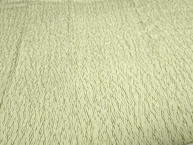 平和屋着物▽上質な小紋　単衣　杢目絞り　変わり縞　正絹　逸品　DAAV9689sf