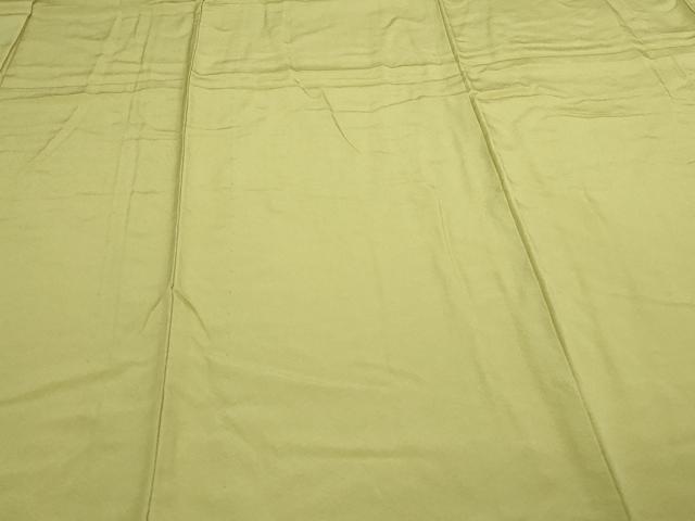 平和屋着物▽上質な色無地　単衣　抹茶色　正絹　逸品　未使用　DAAV9691sf