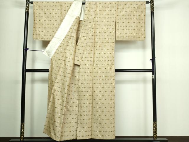 平和屋着物▽本場琉球紬 単衣 吉祥文 正絹 逸品 DAAV9698sf