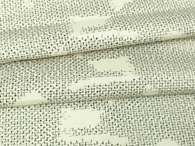 平和屋着物▽上質な紬　単衣　霞文　正絹　逸品　DAAV9748sf