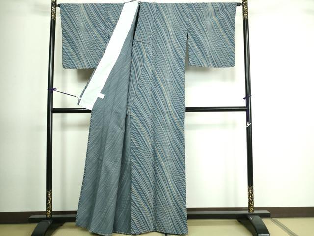 平和屋着物▽小紋 単衣 辻が花 洗える着物 AAAU8647fy