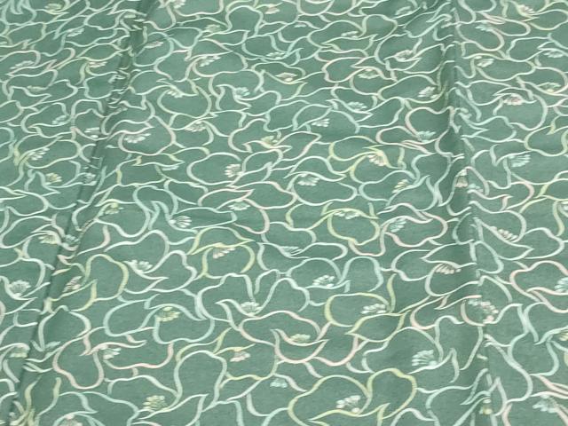 平和屋着物▽小紋 単衣 花尽くし文 洗える着物 DAAV9764sf