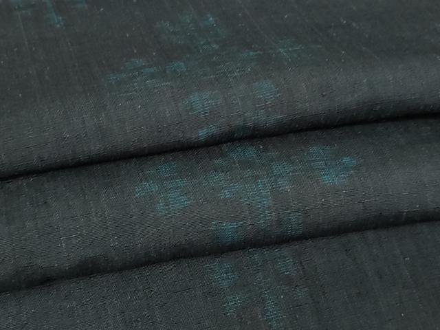 平和屋着物▽結城紬　単衣　舞花文　正絹　逸品　DAAV9854sf