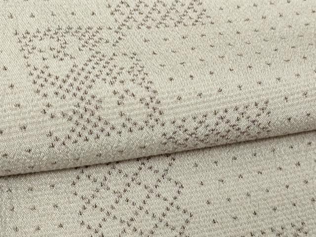 平和屋着物▽本塩沢 単衣 草花間道 高島屋扱い 正絹 逸品 DAAV9917sf