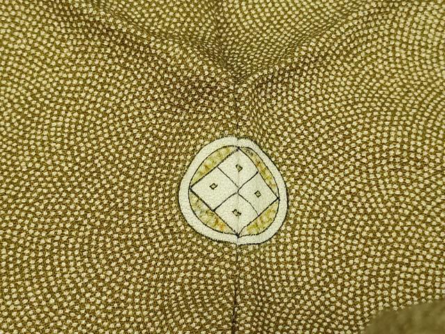 平和屋着物▽江戸小紋　単衣　鮫小紋柄　池田深光作　正絹　逸品　DAAV9943sf 平和屋着物▽江戸小紋 単衣 鮫小紋柄 池田深光作 正絹 逸品 DAAV9943sf