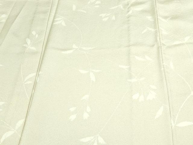 平和屋着物▽上質な小紋 単衣 枝葉文 正絹 逸品 DAAV9953sf