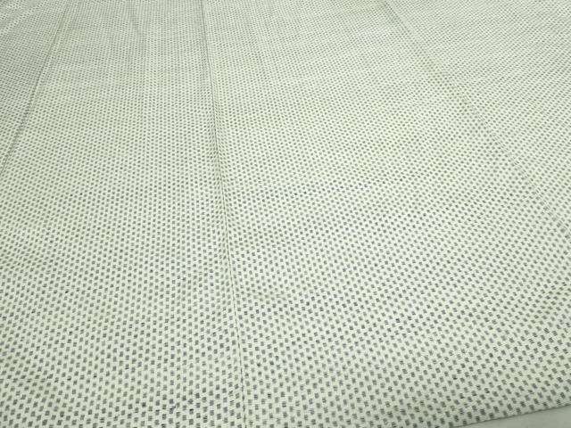 平和屋着物▽上質な紬 単衣 藍 霞文 正絹 逸品 DAAV9962sf 紬