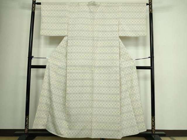 平和屋着物▽本塩沢　単衣　吉祥文　正絹　逸品　DAAV9987sf 平和屋着物▽本塩沢 単衣 吉祥文 正絹 逸品 DAAV9987sf