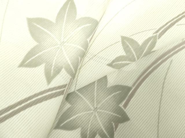 平和屋着物＊夏物　洗える最高級着物　＜英＞はなぶさ謹製　小紋　絽　楓芝文　洗える着物　DAAW0280op