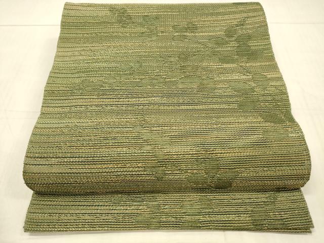 平和屋着物○結城玉紬 80亀甲 花唐草 結織苑 証紙付き