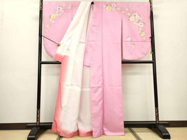 平和屋着物●小振袖　二尺袖　舞花　金銀彩　洗える着物　DAAW3786fe 平和屋着物○小振袖 二尺袖 舞花 金銀彩 洗える着物 DAAW3786fe