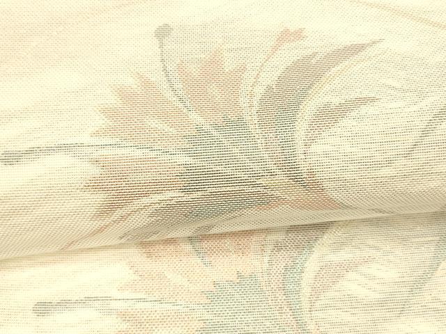 平和屋着物＊夏物 六通柄袋帯 草花文 金糸 正絹 逸品 DAAW4214cmの通販