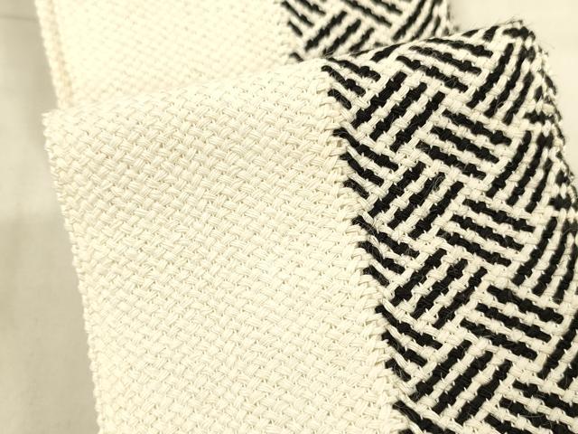 平和屋着物＊夏物 男性 角帯 組織 抽象間道 正絹 逸品 DAAW4228cm