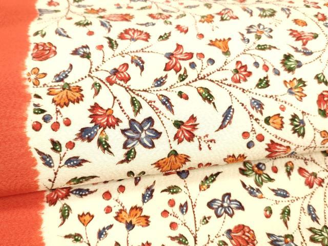 平和屋着物○摺型友禅 京都 多ち花 全通九寸名古屋