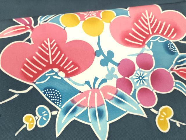 平和屋本店□極上 浦野理一 金彩友禅 九寸名古屋帯 槍梅