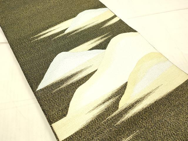 平和屋着物●綴れ　太鼓柄袋帯　遠山文　金銀糸　正絹　逸品　DAAW4331cm 平和屋着物○綴れ 太鼓柄袋帯 遠山文 金銀糸 正絹 逸品 DAAW4331cmの