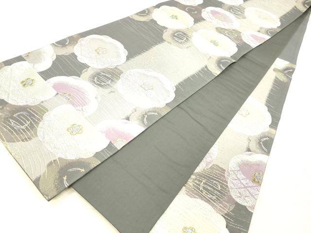 平和屋着物●六通柄袋帯　梅影　金銀糸　正絹　逸品　DAAW4338cm 平和屋着物○六通柄袋帯 梅影 金銀糸 正絹 逸品 DAAW4338cm