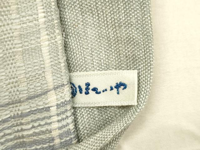 平和屋着物●太鼓柄袋帯　紬地　抽象花文　ほていや扱い　金糸　正絹　逸品　DAAW4343cm 平和屋着物○太鼓柄袋帯 紬地 抽象花文 ほていや扱い 金糸 正絹