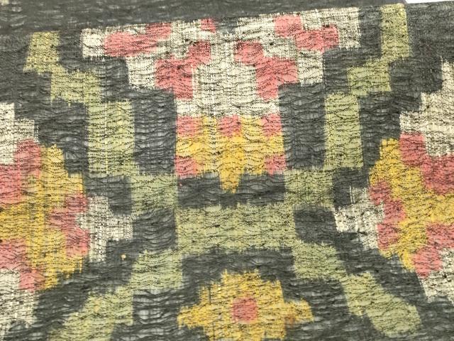 平和屋着物▽六通柄袋帯　スリーシーズン　春夏秋　抽象花文　正絹　逸品　DAAW4379cm 平和屋着物▽六通柄袋帯 スリーシーズン 春夏秋 抽象花文 正絹 逸品