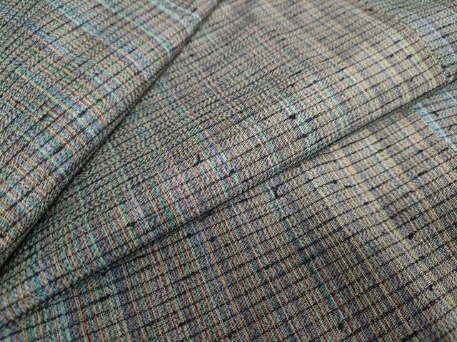 平和屋着物●上質な紬　霞文　正絹　逸品　未使用　DAAW5010ud