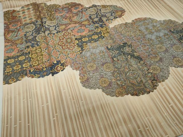 平和屋着物○二代目更甚 江戸更紗 訪問着 更紗鳳凰花文