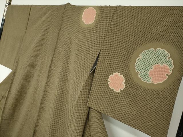 平和屋着物●訪問着　雪輪文　ロング丈　正絹　逸品　DAAW5029ud 平和屋着物○訪問着 雪輪文 ロング丈 正絹 逸品 DAAW5029ud