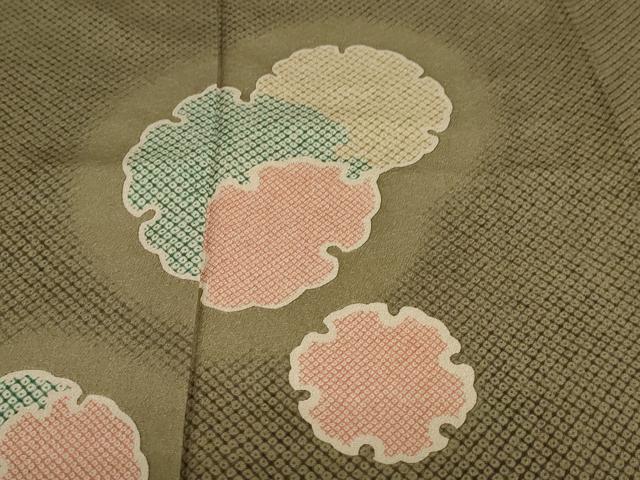 平和屋着物○訪問着 雪輪文 ロング丈 正絹 逸品 DAAW5029ud