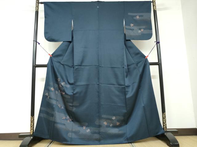 平和屋着物●洗える最高級着物　＜英＞はなぶさ謹製　訪問着　雲霞舞花文　金彩　洗える着物　DAAW5073ud