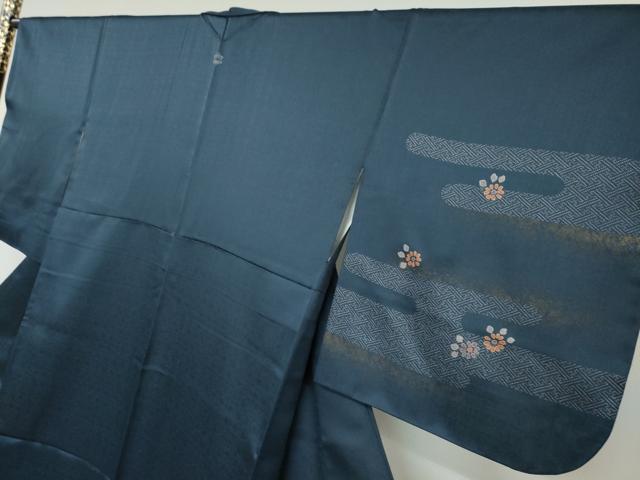 平和屋着物○洗える最高級着物 ＜英＞はなぶさ謹製 訪問着 雲霞舞花文