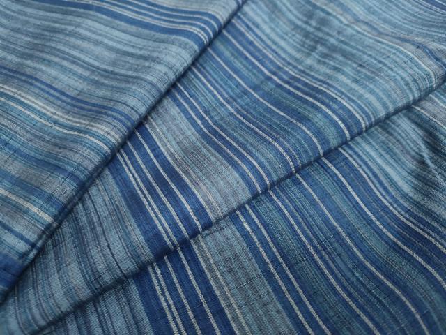 平和屋着物●上質な紬　縞　正絹　逸品　DAAW5077ud