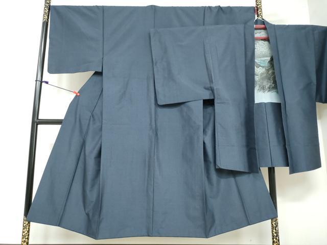 平和屋着物●男性　本場大島紬　アンサンブル　80亀甲　総詰め　正絹　逸品　DAAW5099ud