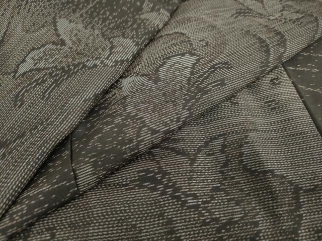 平和屋着物●本場大島紬　舞蝶文　やまと誂製　正絹　逸品　未使用　DAAW5115ud